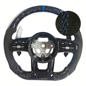Volant de direction personnalisé en carbone forgé avec Alcantara pour Mercedes Benz CLA45 GLK <span class=keywords><strong>350</strong></span> W203 C200 - Product Image 2