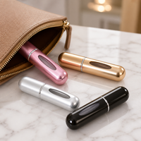 Mini flacon pulvérisateur de parfum rechargeable avec sérigraphie, format voyage portable, flacon vide en verre pour parfum