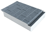Panneau sandwich métallique imperméable personnalisable pour les projets de décoration murale extérieure des bâtiments commerciaux