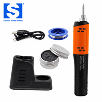 Kit de fer à souder numérique USB 8W 10W, 1500mAh 6Wh, rechargeable, type C, réglable 200-450°C, outil de réparation électronique portable