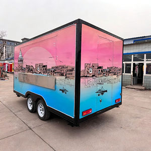 Carrito de Comida Móvil de Helados Comercial, Famoso en Internet, con Logotipo Personalizado y Posición de Ventana Adaptada para Mercado Nocturno - Product Image 1