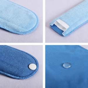 Direct usine : Lot de 5 serviettes hygiéniques réutilisables à ailettes, anti-fuites, pour flux abondant, adaptées pour une utilisation de jour comme de nuit - Product Image 5