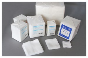 Compresses <span class=keywords><strong>de</strong></span> <span class=keywords><strong>gaze</strong></span> carrées en <span class=keywords><strong>coton</strong></span> à haute absorption pour soins chirurgicaux - Product Image 6