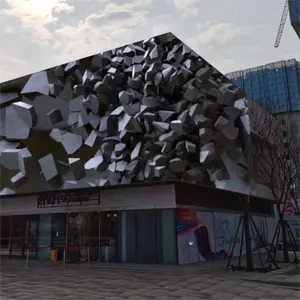 3D LED 화면 옥외 led 벽 광고 방수 디지털 알몸 눈 건물 간판 쇼핑몰에 대한 3d led 디스플레이 화면