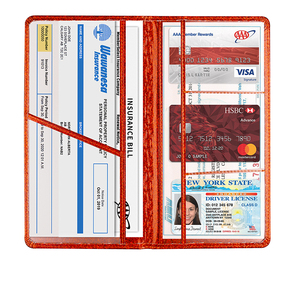 <span class=keywords><strong>Porte</strong></span>-cartes d'assurance et de carte grise brillant pour <span class=keywords><strong>voiture</strong></span>, organiseur de boîte à gants, dossier de documents de véhicule, accessoires auto pour femmes - Product Image 3