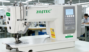 Máquina de Coser de Puntada Fija ZOJTEC ZJ777ES-1S con Motor de Paso Único y Cortador de Borde - Product Image 2