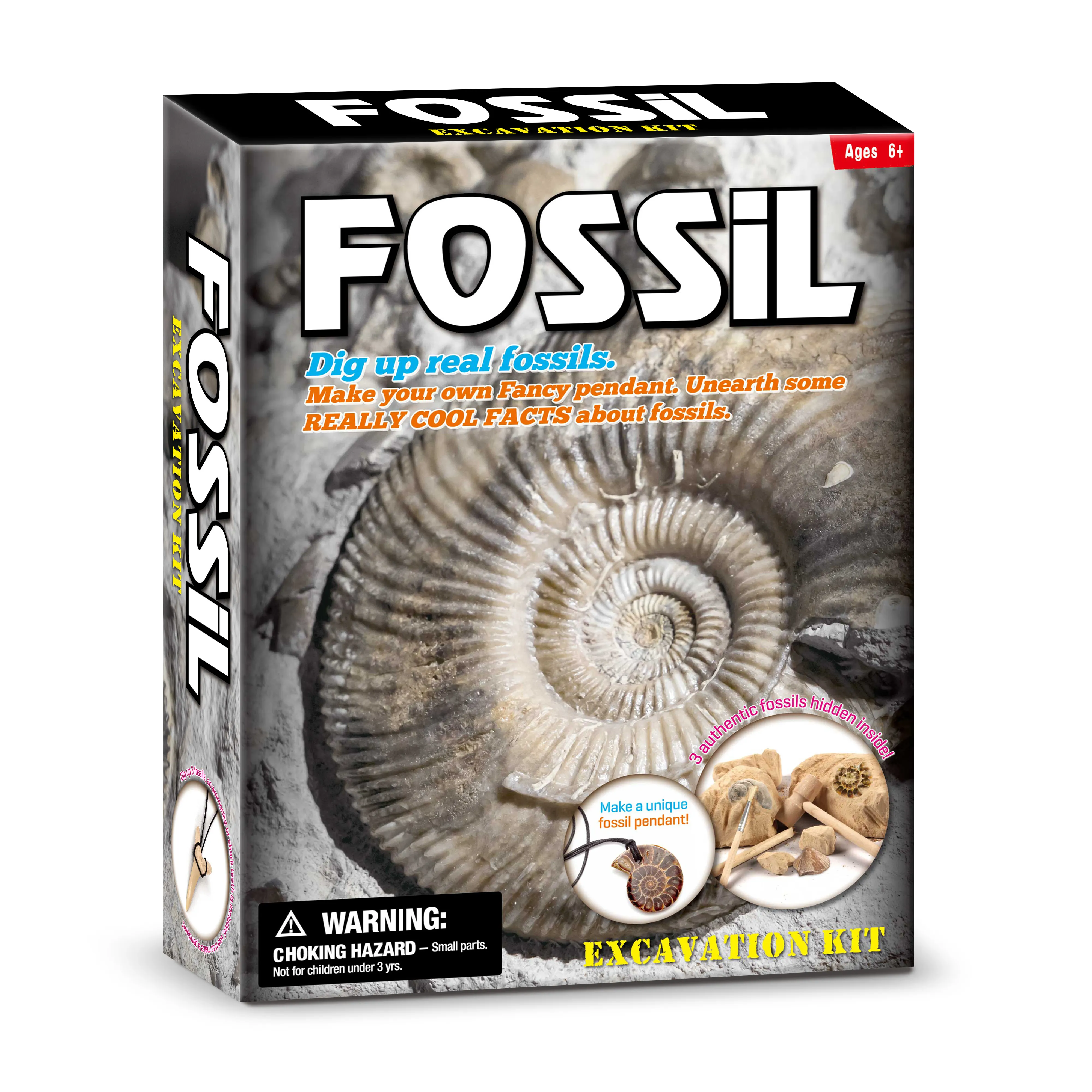 Batu Fosil Deluxe Otentik Fosil Kit Kit Ilmu Arkeologi Mainan untuk Anak-anak National Geographic Mega Fosil Dig Kit