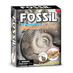 Pierre fossile De Luxe Authentique Fossiles Science Kit Archéologie Jouets Pour Enfants National Geographic Méga Fossile Kit