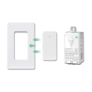 Interruttore telecomando luce ignifuga pc 80 ~ 275V wifi smart interruttore a muro 1000W 10A casa per tuya alexa wifi smart switch