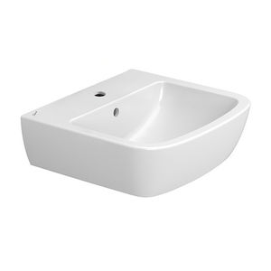 Lavabo Gemma 2 de un solo orificio de 50 cm para montaje en pared - Product Image 1