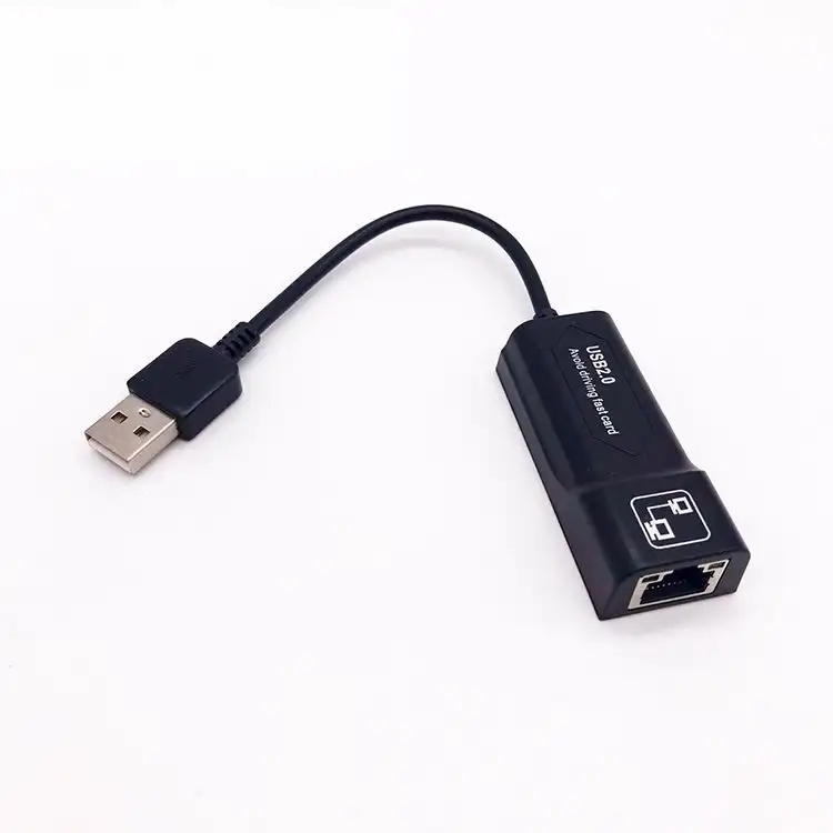 Networt adaptador USB 2,0 a Ethernet RJ45 S2 S3 Lan Gigabit adaptador para 10/100Mbps para computadora