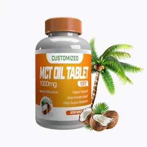 High quality Pure C8 MCT Great for Keto Ketosis and Ketogenic Diets Medium Chain Triglycerides MCT Tablet MCT Oil Capsules