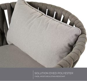 Bộ bàn ăn ngoài trời Dwoo bảy món, khung sắt bền, chống thấm nước, bộ bàn ghế sân vườn - Product Image 3