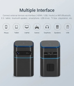 Bán Buôn D042 Xách Tay DLP Video Android Thông Minh Điện Thoại Di Động Xách Tay Rạp Hát Tại Nhà Máy Chiếu 4K LED <span class=keywords><strong>Mini</strong></span> Máy Chiếu - Product Image 3