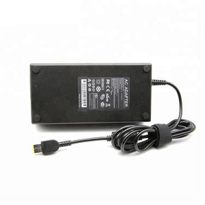 Ce Fcc Rohs cuadrado Pin Usb portátil de la fuente de alimentación del cargador del adaptador de enchufe de CC en PC Material ignífugo para Lenovo plana pin cargador ABS - Product Image 2