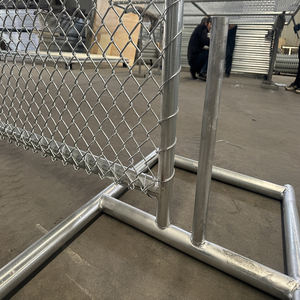 Gegalvaniseerde 6x12ft Gegalvaniseerde Bouwplaats Kettingschakel Draad Tijdelijke Hekwerk/Omheining - Product Image 6