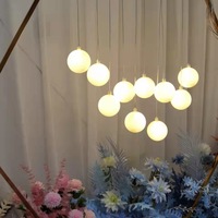 Lustre suspendu en acrylique blanc laiteux à 10 têtes, lampe de scène pour mariage, restaurant, décoration de salle, inspiré du dragon