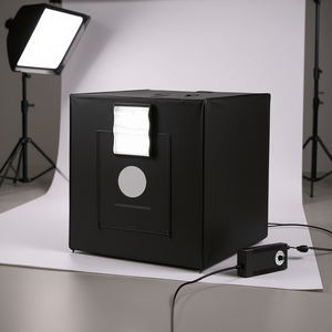 Boîte à lumière LED 5600K avec adaptateur secteur, accessoire essentiel pour studio photo, 39x39 pouces, 210 K - Product Image 2