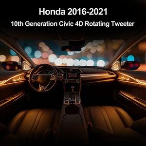 Tweeter Giratorio Rhythm 4D de Alta Gama para Honda Civic de 10ª Generación 2016-2021 con Luz Ambiental Multimodo - Product Image 4