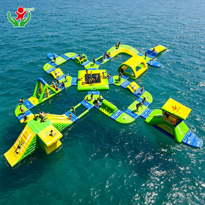 Percorso a Ostacoli Gonfiabile Galleggiante Economico, Attrezzatura Leggera per Giochi Acquatici per Lago, Piscina, Feste all'Aperto e Intrattenimento - Product Image 6