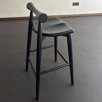 Chaise de bar en bois d'érable de haute qualité, design moderne, très vendue, pour la maison, l'hôtel, la salle à manger, le restaurant, tabouret de bar haut, chaise en bois