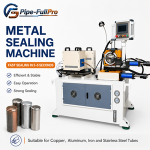 Machine de scellage automatique RF à chauffage direct pour tuyaux en acier inoxydable, cuivre et aluminium, formage d'extrémités, haute productivité, directement de l'usine - Product Image 1