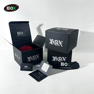 Op maat gemaakte gepersonaliseerde merkdozen van golfkarton met digitale print, grote verzenddozen voor cadeaus, petten, honkbalpetten en hoeden. - Product Image 2