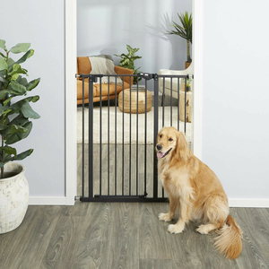 Cancello Extra Alto Portatile in Metallo per Animali Domestici, Porta di Sicurezza per Cani da Interno per Scale e Bambini con Estensione di 6,9 Pollici - Product Image 3