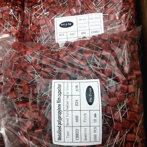 Professionnel 10 pièces/lot <span class=keywords><strong>CBB</strong></span> 224J 224K 400V 5% 0.22uF 220nf P = 7.5/10/15mm condensateur à Film Polyester CBB22 - Product Image 4