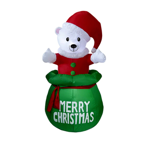 Chất lượng cao tùy chỉnh trong nhà ngoài trời Xmas trang trí nội thất Inflatable 5ft pop-up Gấu bắc cực cho sân nhà kỳ nghỉ bên - Product Image 1