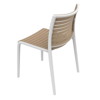 Chaise de salle à manger en plastique confortable au design moderne, vente en gros de meubles de cuisine pour restaurant, café, salon