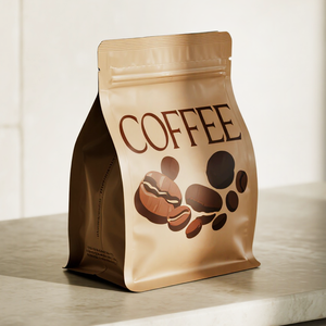 عينة مجانية مخصصة OEM ODM بسعر المصنع مسحوق حبوب القهوة مقاوم للرائحة كيس مسطح القاع مع سحاب - Product Image 3