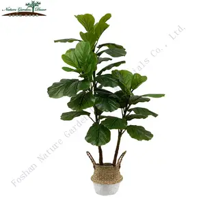 Cheap House Ficus lyrata Tree for Sale Faux Plants Natural Looking