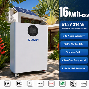 OEM <span class=keywords><strong>Onduleur</strong></span> hybride 12kW 16kWh 51.2V 314Ah avec batterie, phase divisée 127V 220V pour l'Amérique latine, le Venezuela, le Mexique, certifié CE - Product Image 1