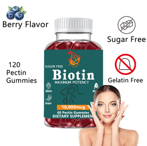 Gummies à la biotine haute puissance avec biotine et supplément de sodium pour améliorer l'hydratation de la peau et renforcer les cheveux et les ongles - Product Image 5