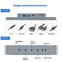 Moniteur à écran LCD tactile AIO pour PC de contrôle industriel 10/12/15/17/19 pouces HD Android Linux OS IHM à écran tactile industriel en stock