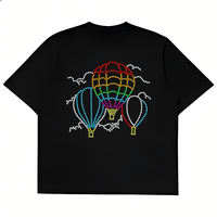 Transfert de strass personnalisé de haute qualité, prêt à presser, motif ballon coloré pour T-shirts