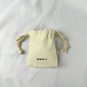Promotional Wholesale 100%Organic Cotton Muslin Bag Customized Mini Canvas <b>Drawstring</b> Dust Bag Natural Cotton Gift Jewelry <b>Pouch</b> - Product Image 6