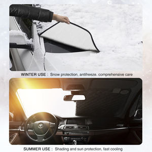 Housse de <span class=keywords><strong>pare</strong></span>-<span class=keywords><strong>brise</strong></span> d'hiver épaisse anti-givre, protection contre la neige, protection contre la neige et la glace pour <span class=keywords><strong>pare</strong></span>-<span class=keywords><strong>brise</strong></span> de voiture, 220x110CM, matériau EPE, universel - Product Image 3