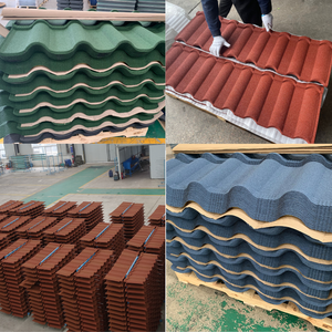 Tuiles de toiture modernes en aluminium revêtues de pierre aspect <span class=keywords><strong>ardoise</strong></span> SANGOBUILD SGB-MILANO, durables, imperméables, fabriquées à la machine pour les maisons - Product Image 3