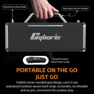 X12, macchina Karaoke 200W con 2 microfoni per adulti e bambini, altoparlante Wireless portatile con basso telecomando luci LED - Product Image 4