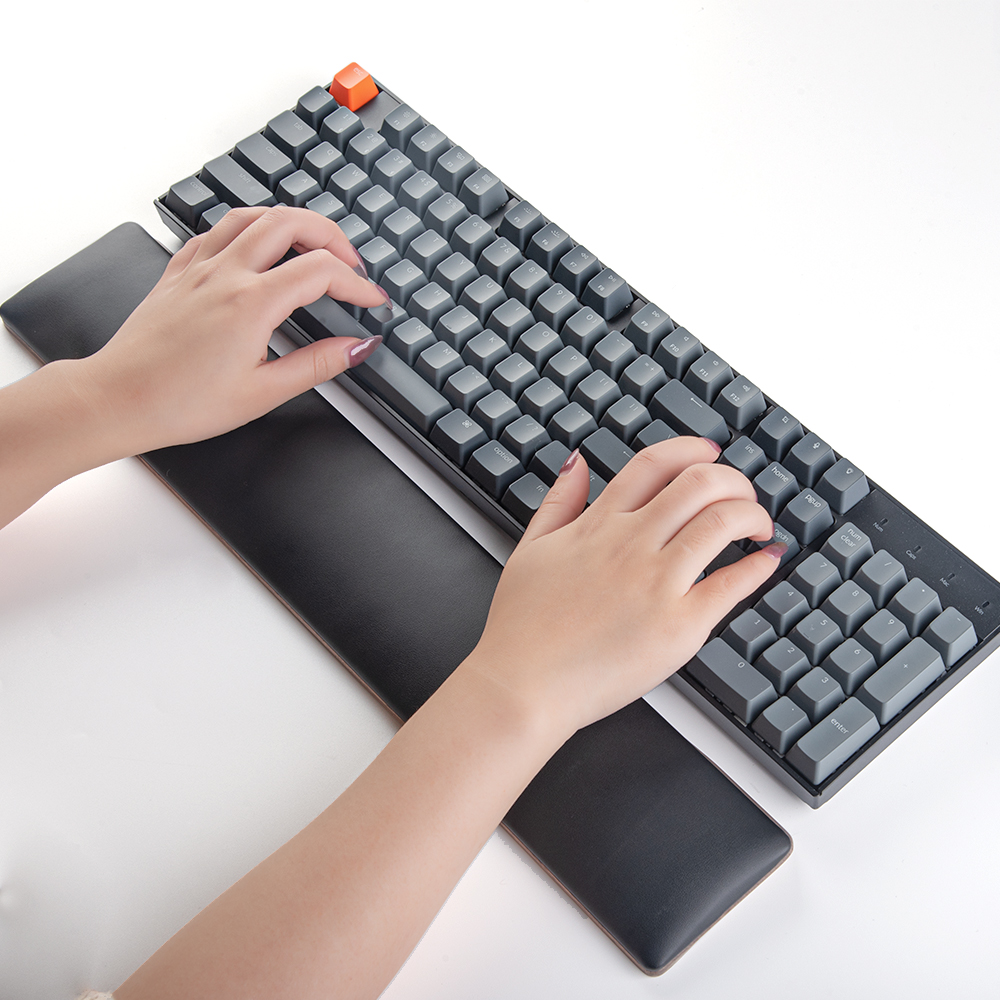 Ergonomic Gaming Desk Wrist Pad Support Wood Keyboard Wrist Rest Support Hand Pad Holder Palm Rest Easy Typing & Pain Relief