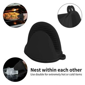 Oven Mitts Heat Resistant Anti-Scalding Non-Slip Gloves with Clips <b>Pot</b> <b>Holder</b> for Cooking and Baking - Product Image 4