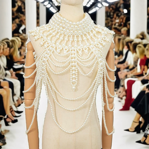 <span class=keywords><strong>Collier</strong></span> chaîne <span class=keywords><strong>de</strong></span> <span class=keywords><strong>ventre</strong></span> multicouche en alliage pour femme, plaqué or tendance, avec perles creuses sexy, idéal pour les fêtes, spectacles et comme cadeau - Product Image 3