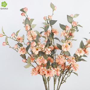 Multi-Headed Camellia Artificial <b>Flower</b> Plastic <b>Silk</b> High Simulation Home Decor Wedding Decoration - Product Image 4