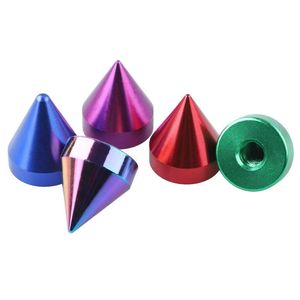Universelles M6 Aluminium-Spike-Kennzeichenschrauben-Set Eloxierte Kegelschrauben für Auto- und Motorrad-Frontstoßstange, Kotflügel, Kofferraumdekoration - Product Image 1