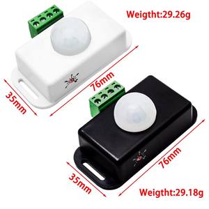 DC 12V 24V 8A自动调节PIR运动传感器开关红外探测器灯开关模块，用于发光二极管条形灯 - Product Image 5