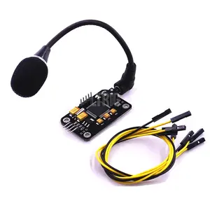 LTRIG定制1pcs控制语音识别模块黑色语音跳线，带高灵敏度麦克风工具，适用于Arduino