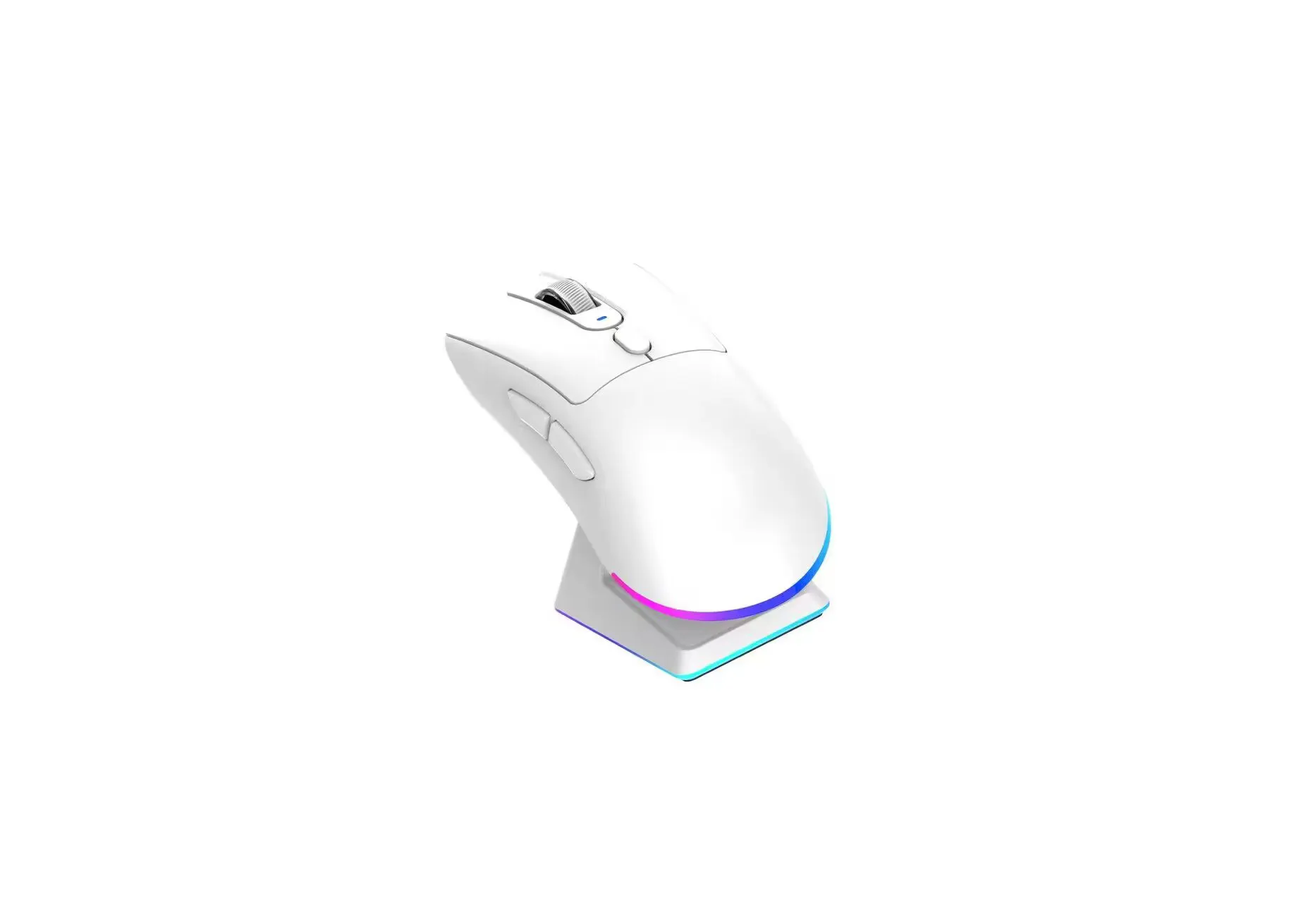 Novidade por atacado de fábrica com doca de carregamento RGB Pixart 3325 DPI 12500 mouse para jogos sem fio