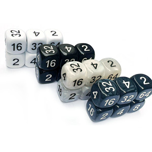 Backgammon ngọc trai xúc xắc thiết lập màu đen trắng marbelized tăng gấp đôi <span class=keywords><strong>Cube</strong></span> 16mm xúc xắc cho giải trí - Product Image 4